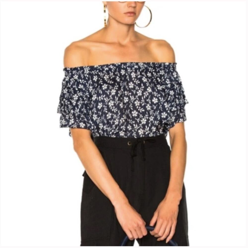 Ulla Johnson Leoda Top In Navy 2